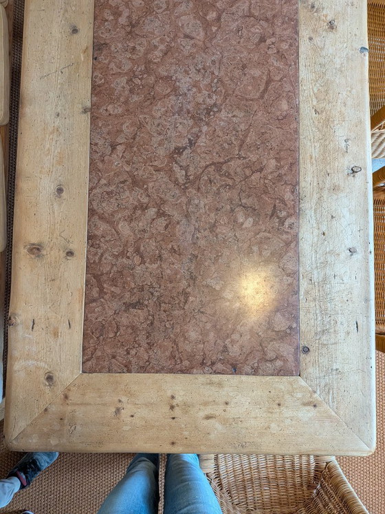 Image 1 of table de ferme rustique, table de taverne ancienne