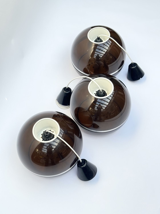 Image 1 of Lampade a sospensione Dijkstra Globe, set di tre, stile spaziale, futuristico