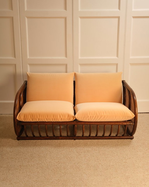 Sofá de bambú - Italia, años 70