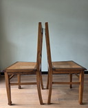 Chaises anciennes en chêne, style Art déco / École d'Amsterdam, années 1920/30