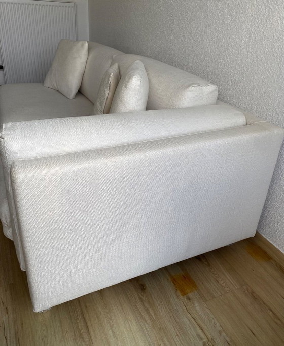 LIVING DIVANI Family Life Sofa + Pouf | Design Classic | Cream – Modular sofas, Textile (photo 5 of 13)