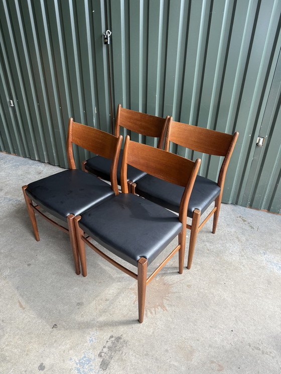 Image 1 of 4 Pastoe Teak Eetkamerstoelen SA10 Cees Braakman