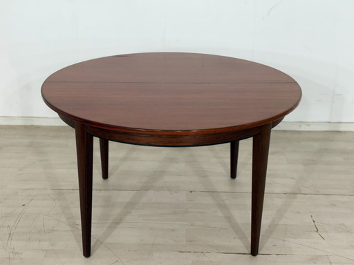 Exclusive vintage rosewood dining table by Omann Junior (model 55) – Extendable