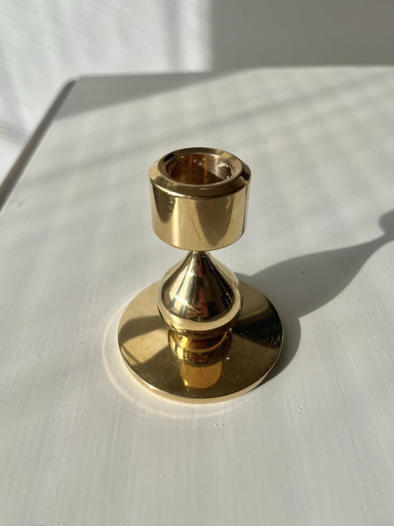 Image 1 of Bougeoir, plaqué or 24 carats – série « Hamlet » d'Asmussen Danmark