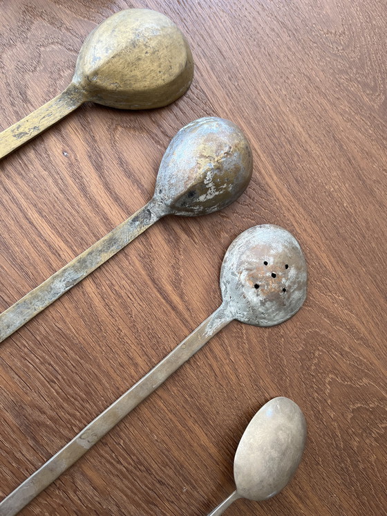 Image 1 of Set van 5 antieke lepels