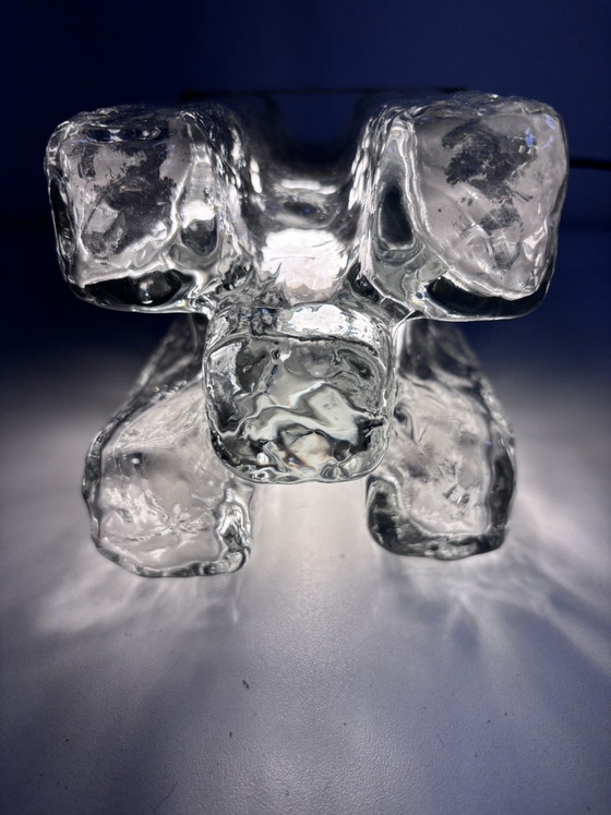 Exclusive Mid-Century Kalmar 'Granada' Ice Glass J.T. Kalmar – Wall lights, Metal (photo 3 of 15)