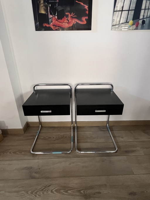 2 x Thonet side table model B 117