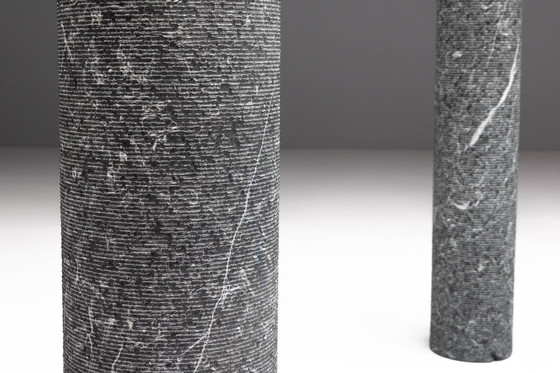 Image 1 of Esstisch aus Marmor und Glas von Massimo Vignelli, Italien, 1980er Jahre