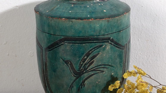 Vase chinois ancien avec cadres octogonaux (c.1820) #19 (photo 3 of 40)