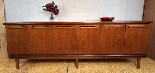 Mid Century Retro Vintage Teakholz Anrichte von Meredew 1970 Dänisches Design