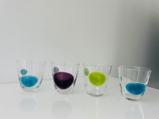 Image 1 of IKEA Fabulös glass set of 4 colored design