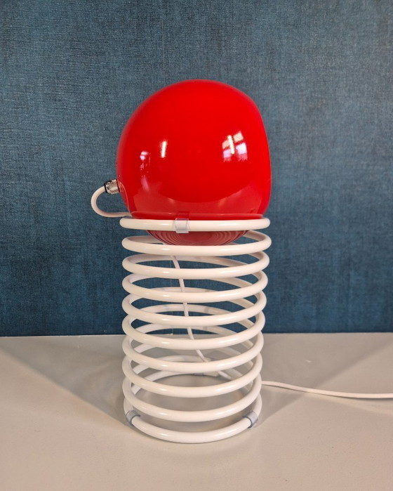 Image 1 of Vintage tafellamp - Gepo |spiraal met bol - Jaren 70
