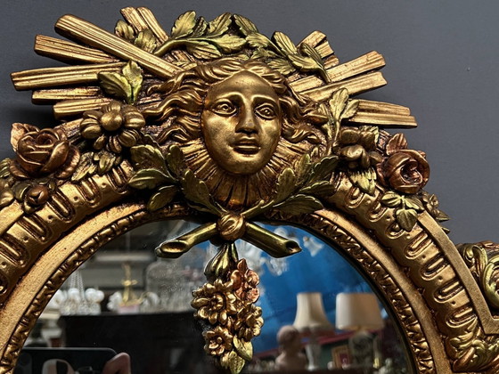Vincenzo Fancelli – Franklin Mint. Miroir de créateur de style Louis XIV. (photo 3 of 9)