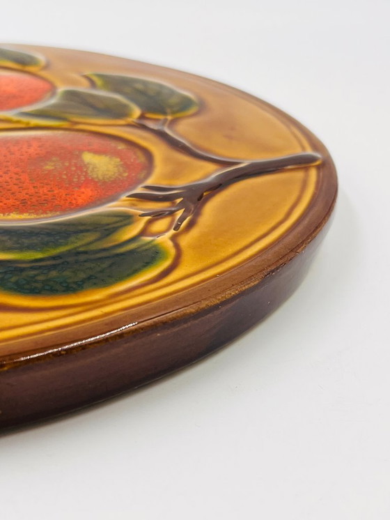 Image 1 of Plateau à Fromage décor fruit Vallauris