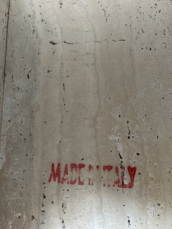 Image 1 of Tavolino da caffè in marmo travertino