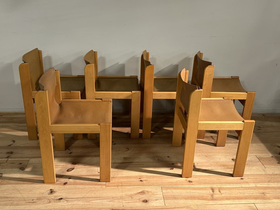 Image 1 of Vintage Ibisco Design Italiaans Tafel & 6 Stoelen Seventies