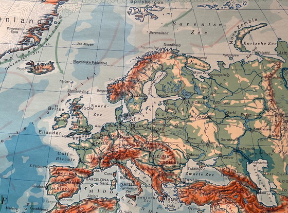 Carte Murale de la Terre – Justus Perthes, Décorations murales, Paper, Wood (photo 14 of 17)