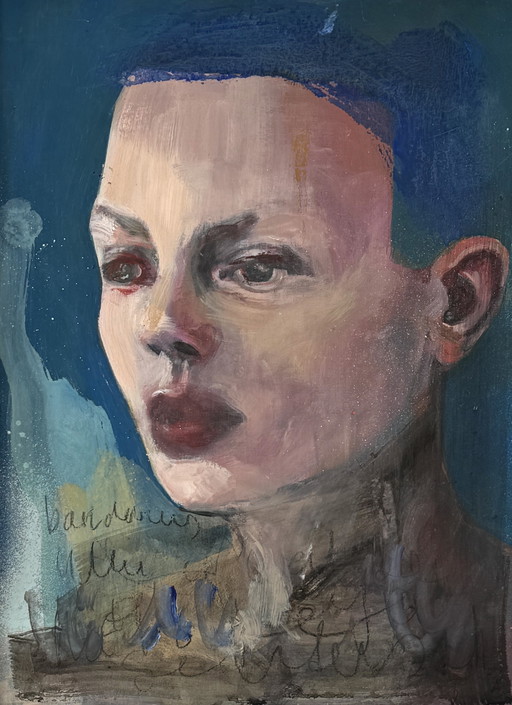 Olieverfschilderij portret, icône moderne