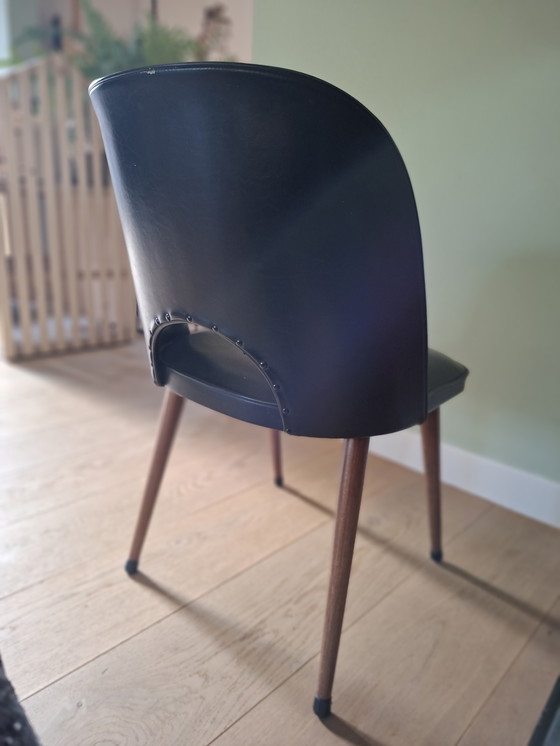 Image 1 of Set of 4 vintage design dining room chairs from the 1950s