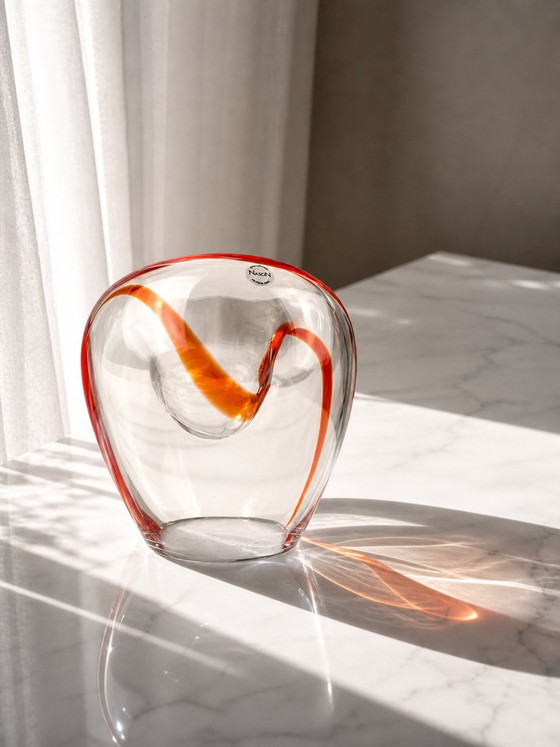 Image 1 of Jarrón de cristal de Murano "Onda" de Carlo Nason - Vidrio artístico firmado - Italia, década de 2000 - Decoración escultórica