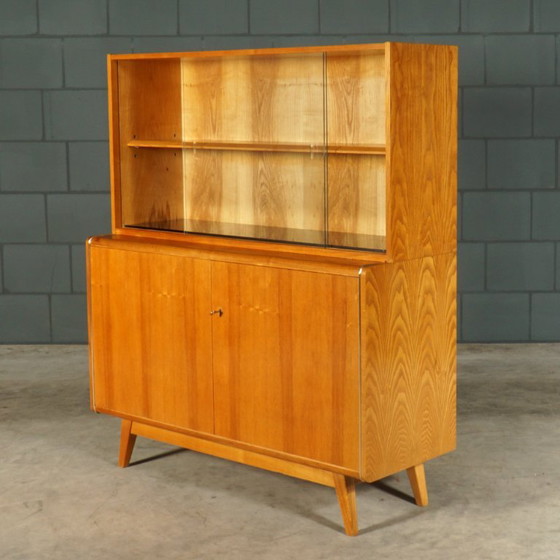 Vintage Buffetkast/Vitrinekast – Bohumil Landsman – Jitona – Jaren 60 – Vitrinekasten, Glass, Wood (photo 4 of 8)