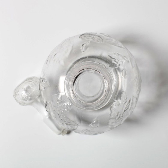Vintage glazen karaf / Wijnkaraf met rozenpatroon / Empoli / Italië / jaren 1950 – Tafelaccessoires, Glass (photo 9 of 14)