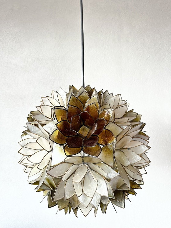 Image 1 of Vintage capiz hanglamp