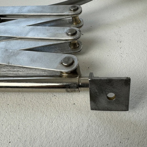 Image 1 of ALTE GROSSE LAMPE INDUSTRIELLE AKKORDEON-WANDLEUCHTE