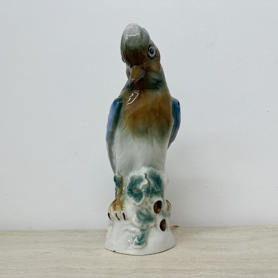 Image 1 of Vintage porcelain Parfume lamp bird , 1950s