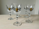 5 bicchieri da vino vintage in stile art déco