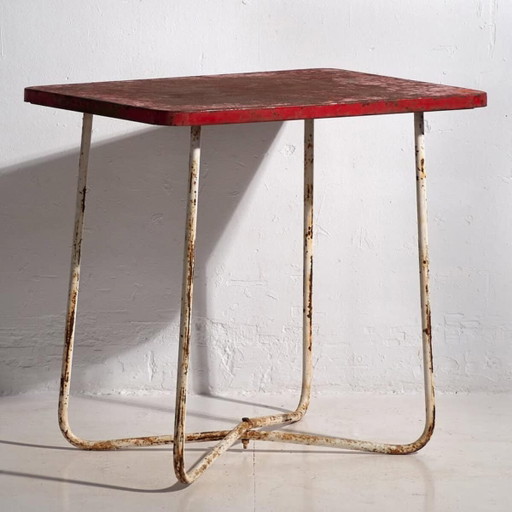 Antieke tuintafel rood (ca.1920) #19