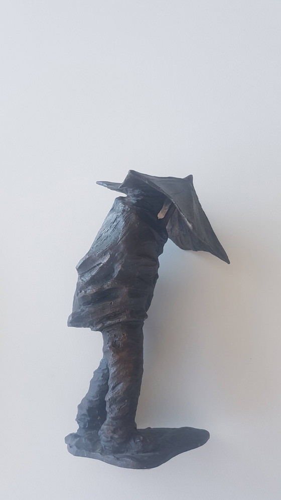 Image 1 of Small sculpture by Carlo Balljana, "Controvento", 1973