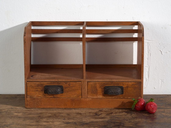 Antique Japanese desktop organiser with compartments and drawers – Japan, circa 1930 – Table accessories (photo 40 of 40)