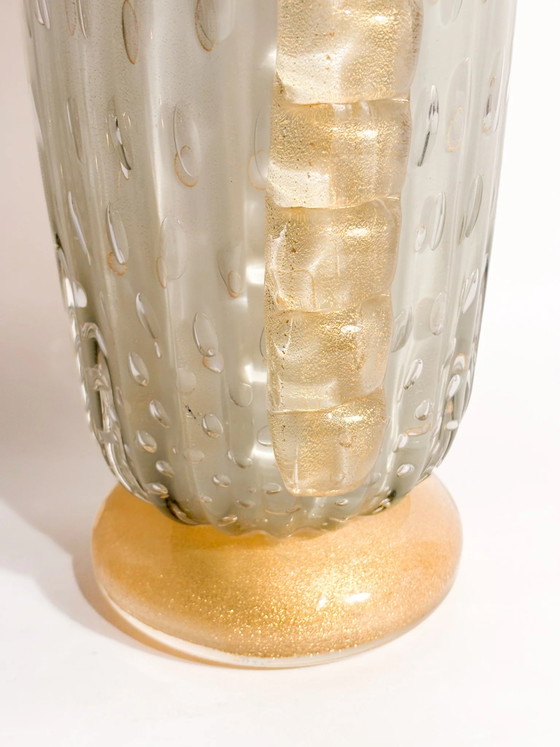 Murano Bullicante Glass Vase by Barovier & Toso, 1960s – Murano Glass (photo 14 of 16)