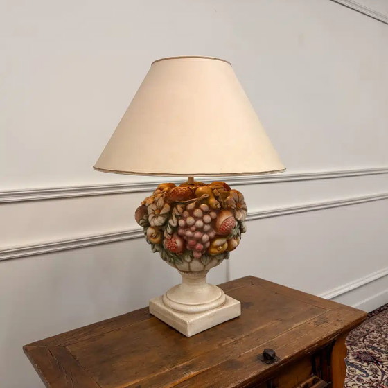 Lampe Capodimonte italienne classique, Céramique (photo 2 sur 6)