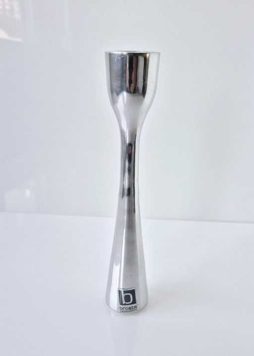 Bougeoir Broste Copenhagen, aluminium massif, rare