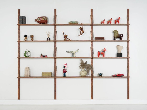 Image 1 of Estantería modular de teca, diseño danés, década de 1970, fabricada en Dinamarca.