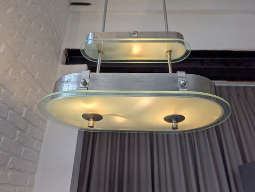 Large Art Deco 'floor' pendant lamp