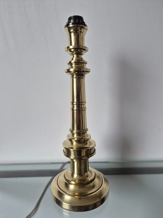 Image 1 of Vintage 1970s Lamp Art (Milano Italy) brass lamp base