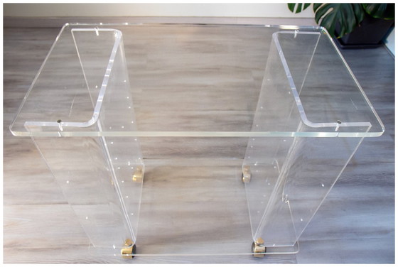 Image 1 of Hi-fi kast, draaitafel, plexiglas, Marais International, 1970-1980