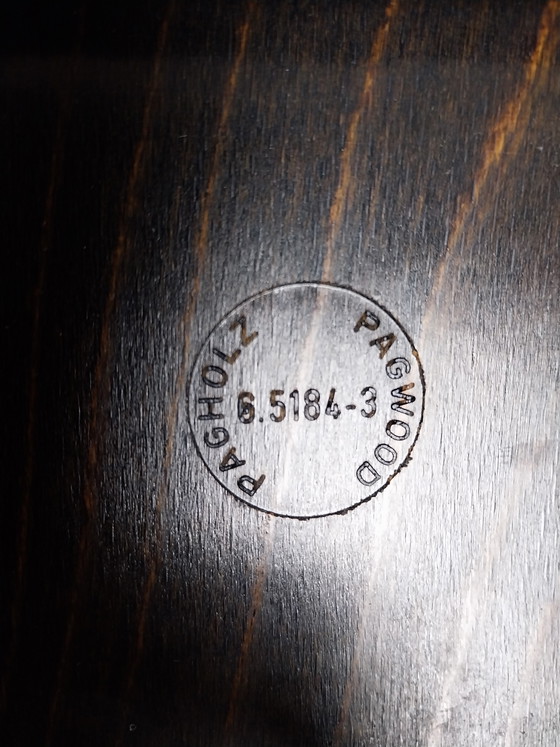 Image 1 of 10 x Vintage Vanerum Pagholz Stoelen, Jaren 60 - 70