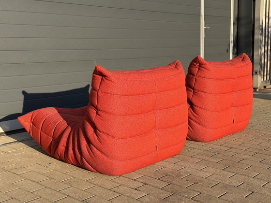 Image 1 of 2x 100% authentieke Ligne Roset Togo 1zits, Masai stof