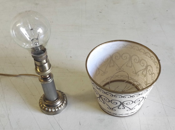 Image 1 of Table Lamp in Gilded Brass - Mid-20th Century