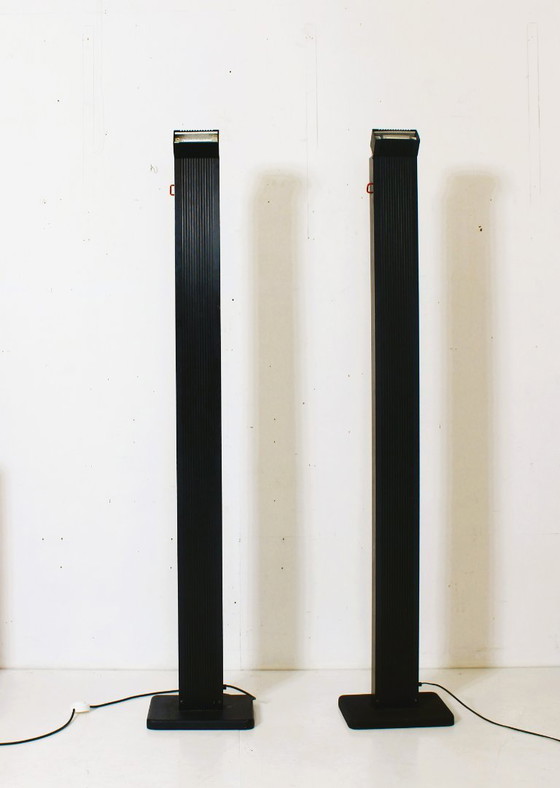 Image 1 of Pair of Vintage Italian Zagar floor  lamps by Silvio Carpani for Stilnovo, 1970s