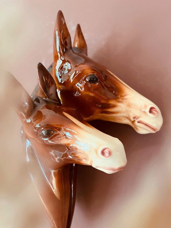 Image 1 of Jema “70’s Ceramic horse wall decoration
