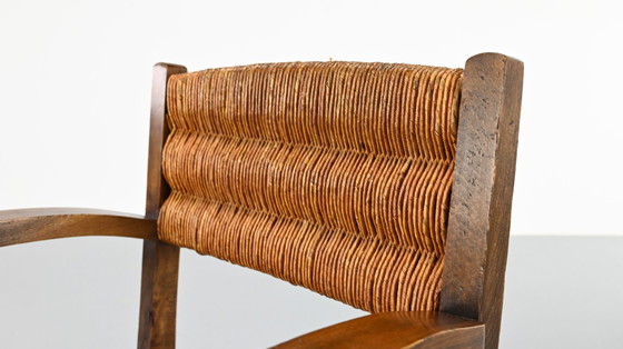 Image 1 of Coppia di poltrone francesi a cavatappi, Francia, anni '40