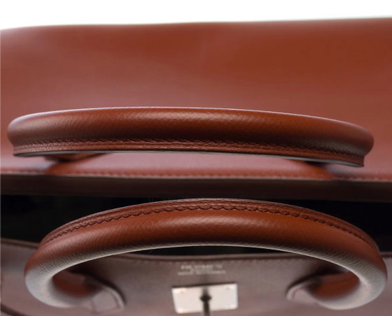 Image 1 of Borsa HERMES Birkin 35 in cuoio marrone - 103214