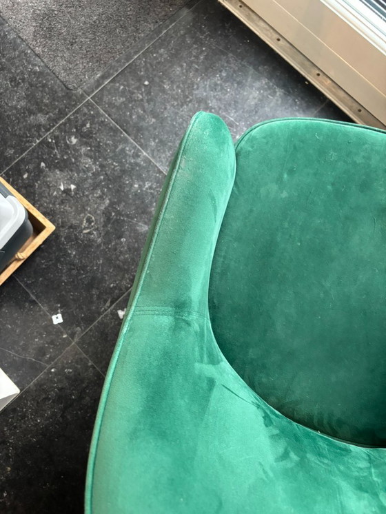 Image 1 of Chair POLSPOTTEN Arms Cosy Groen Fluweel