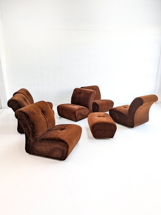 Image 1 of Modular Space Age Sofa Set (8 elements) 1970's 