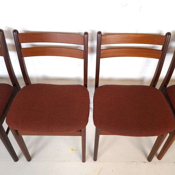 Image 1 of Lot de 6 chaises de salle à manger vintage, design danois des années 1970